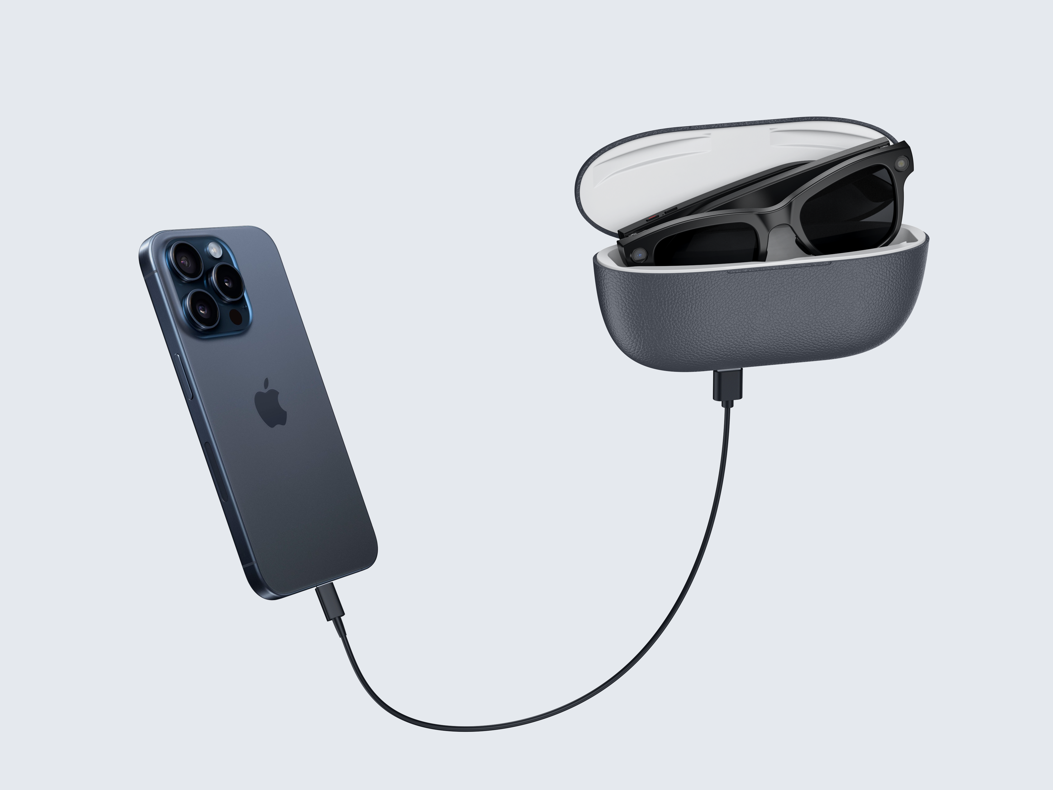 AI Smart Glasses with 8MP Camera, Voice Assistant, Photo Translation, Bluetooth Music, Charging Case