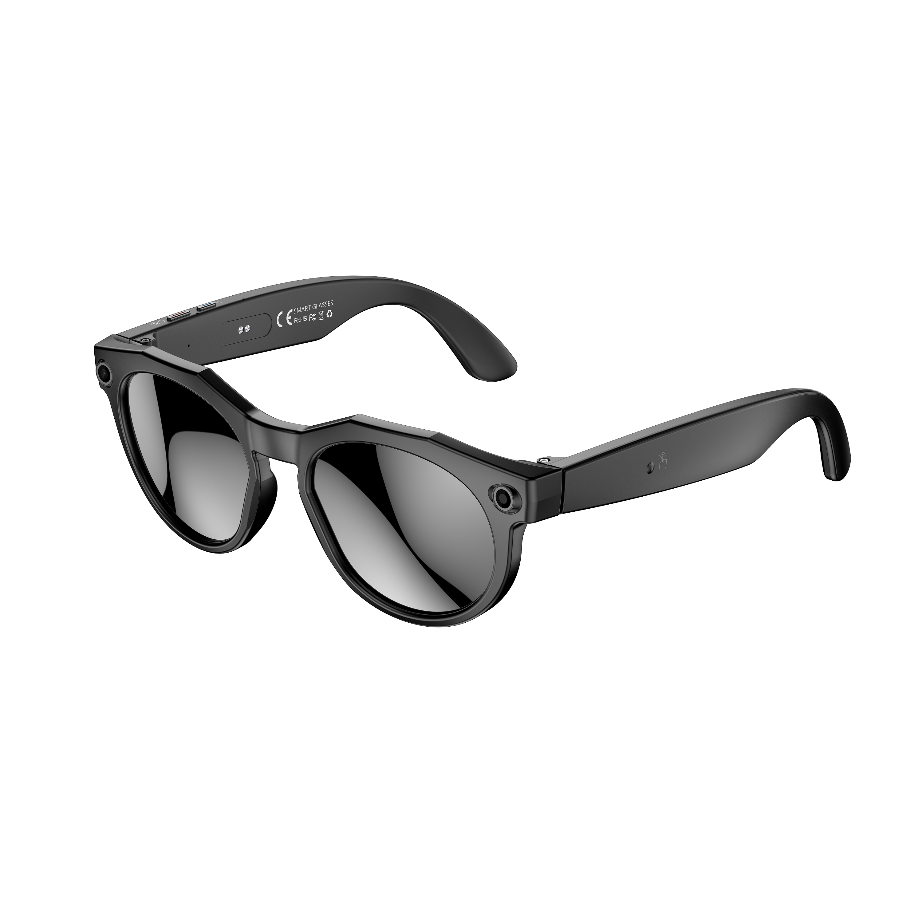 AI Smart Glasses with Voice Control, HD Camera, Translation, and Music Playback