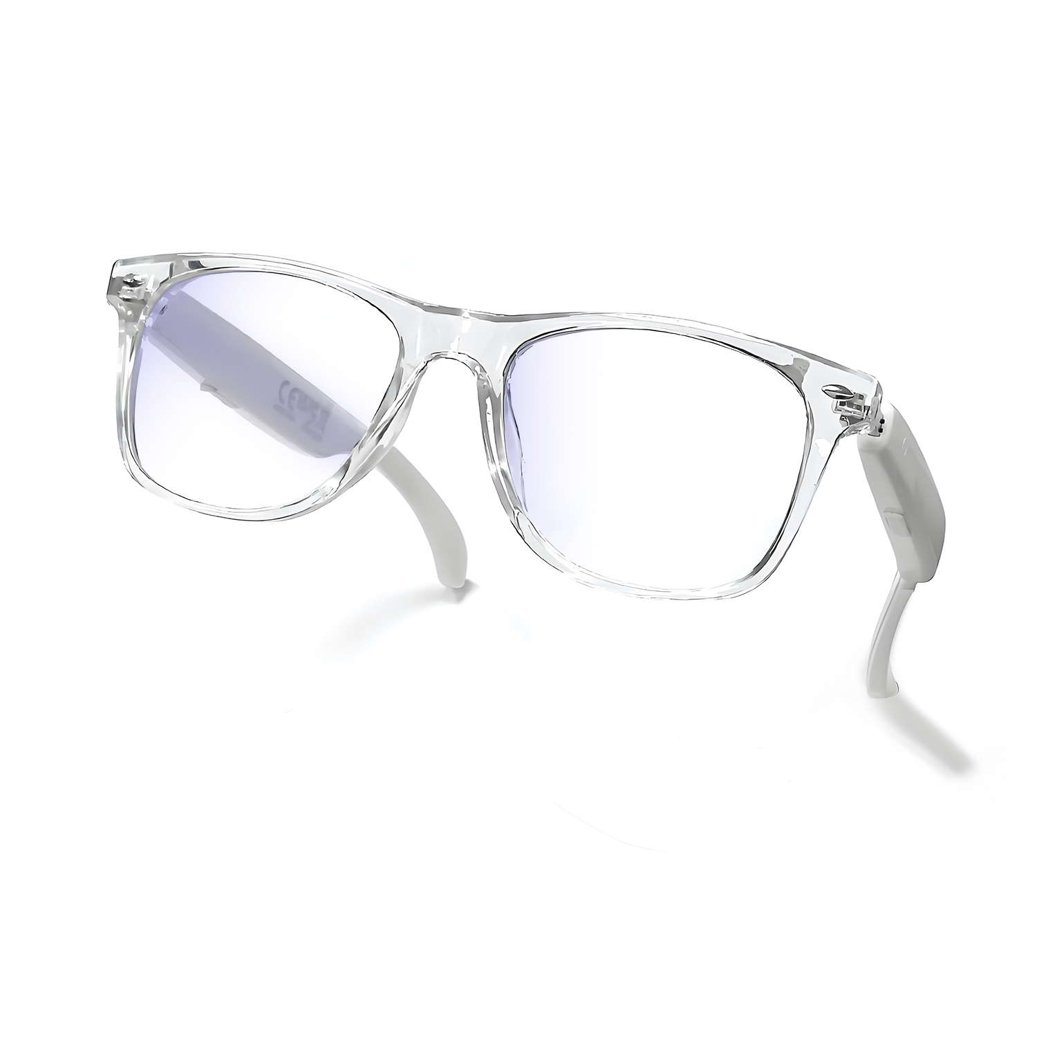 Smart Audio Bluetooth Glasses with Blue Light Blocking Lenses and Dual Battery