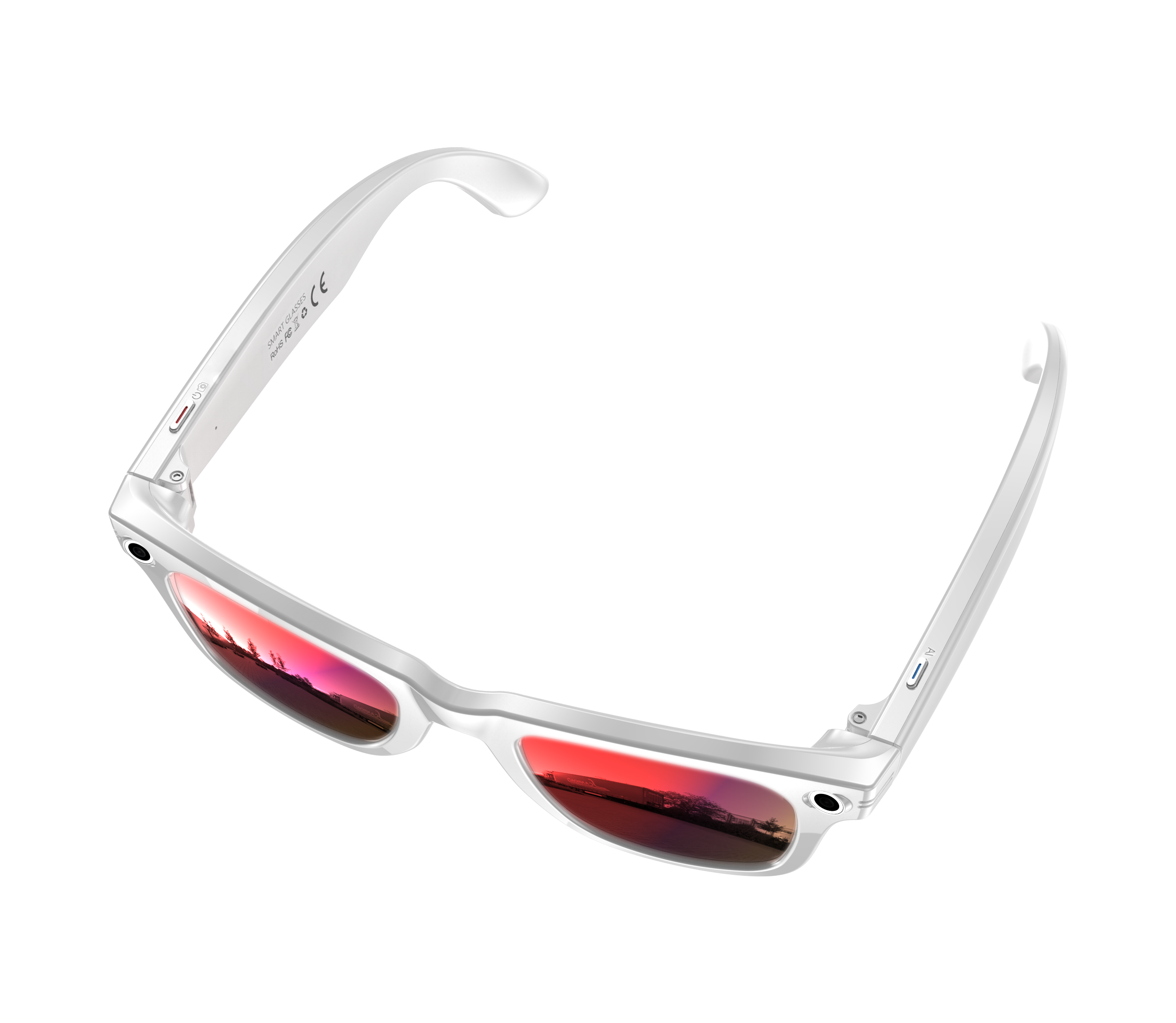 AI Smart Glasses with 8MP Camera, Voice Assistant & Touch Control