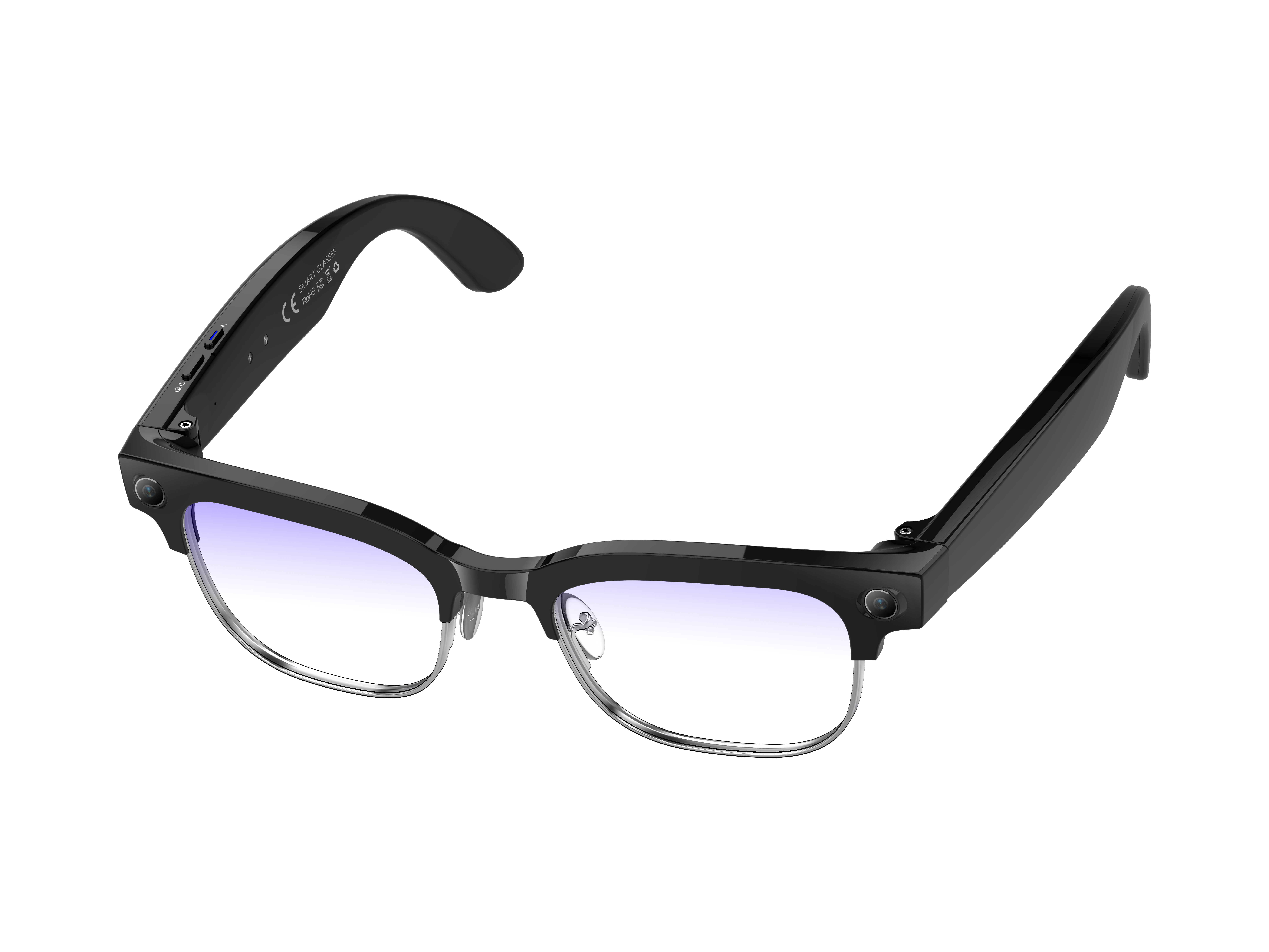 AI Smart Glasses with 8MP Camera – Voice Assistant, Translation, Touch Control, Bluetooth, and HD Recording