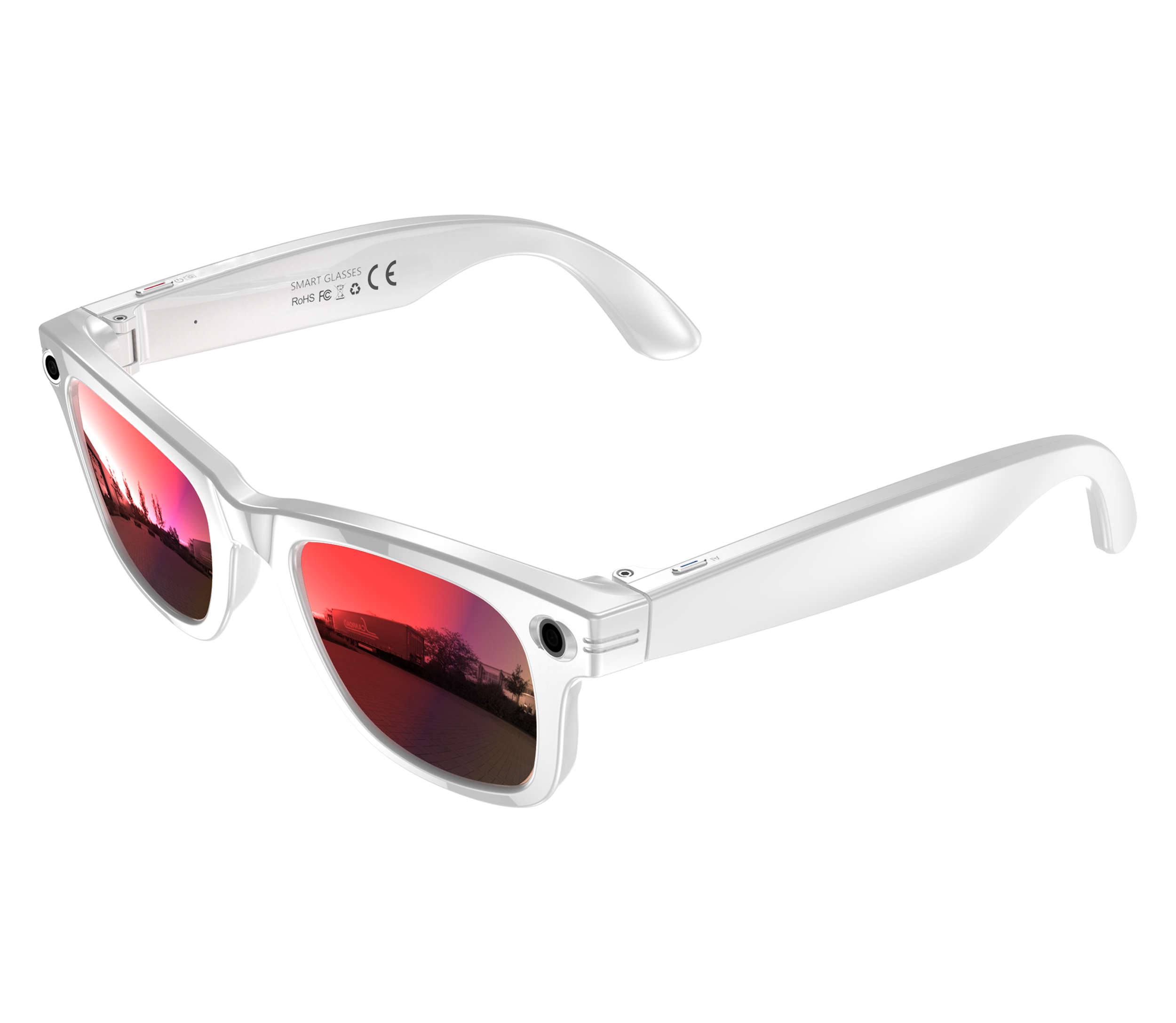 AI Smart Glasses with 8MP Camera, Voice Assistant & Touch Control