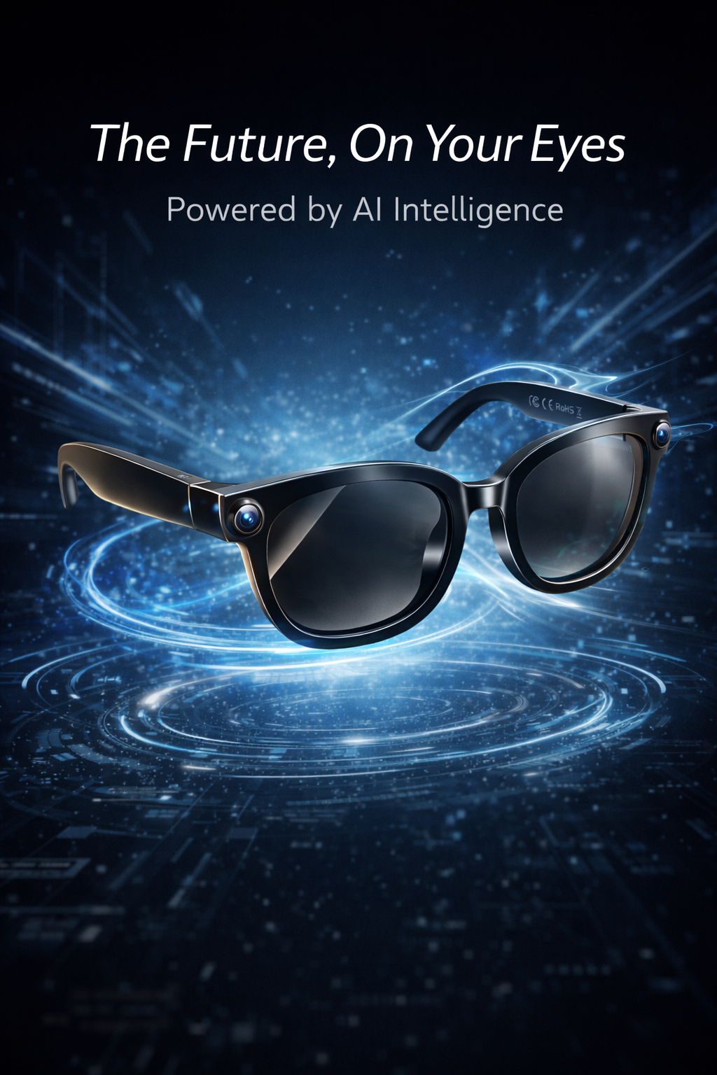 Morrison AI Smart Glasses 13MP HD Camera Portable Bluetooth Vlog POV Shooting Glasses