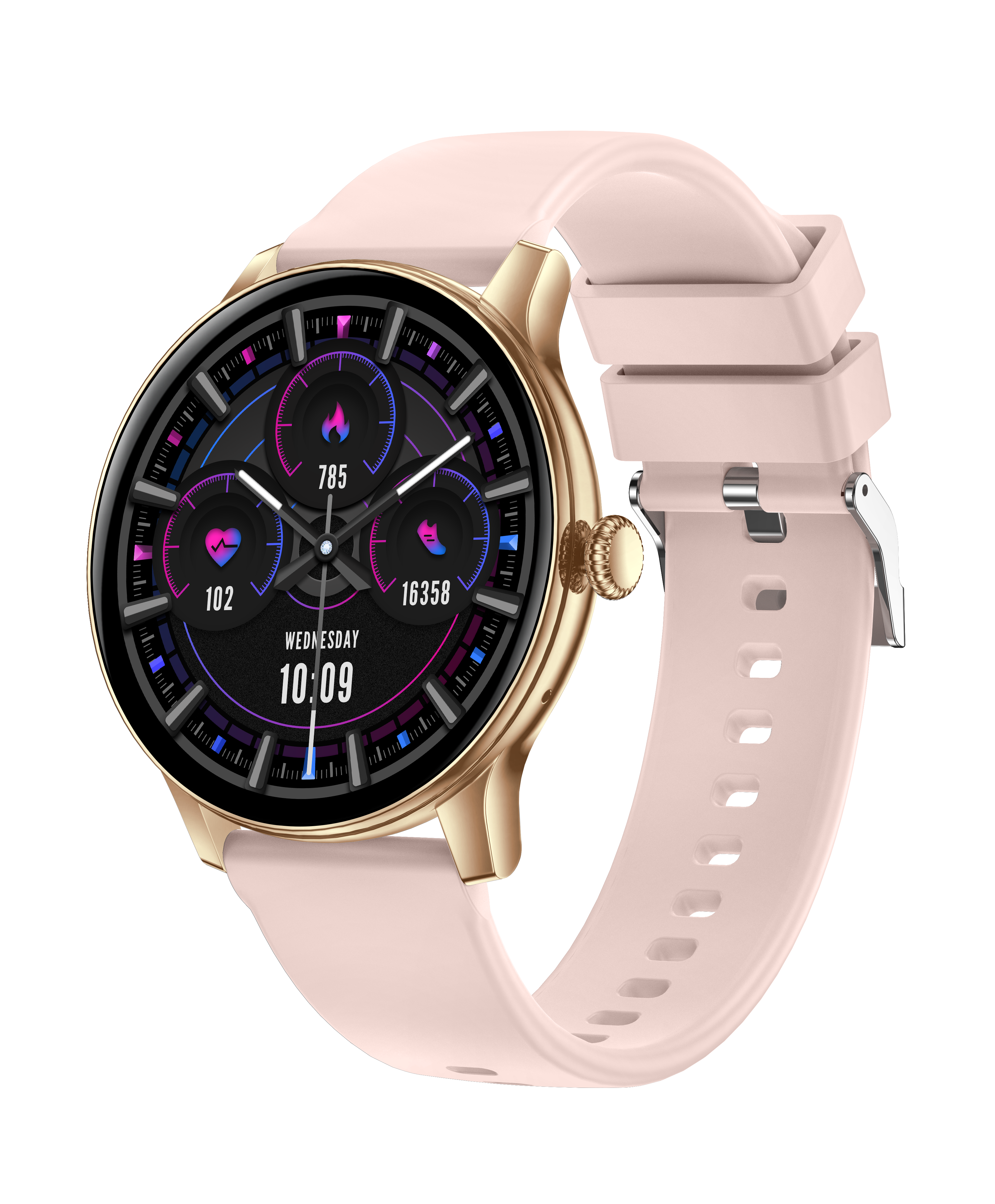 Women's Classic Round Smart Watch 1.38