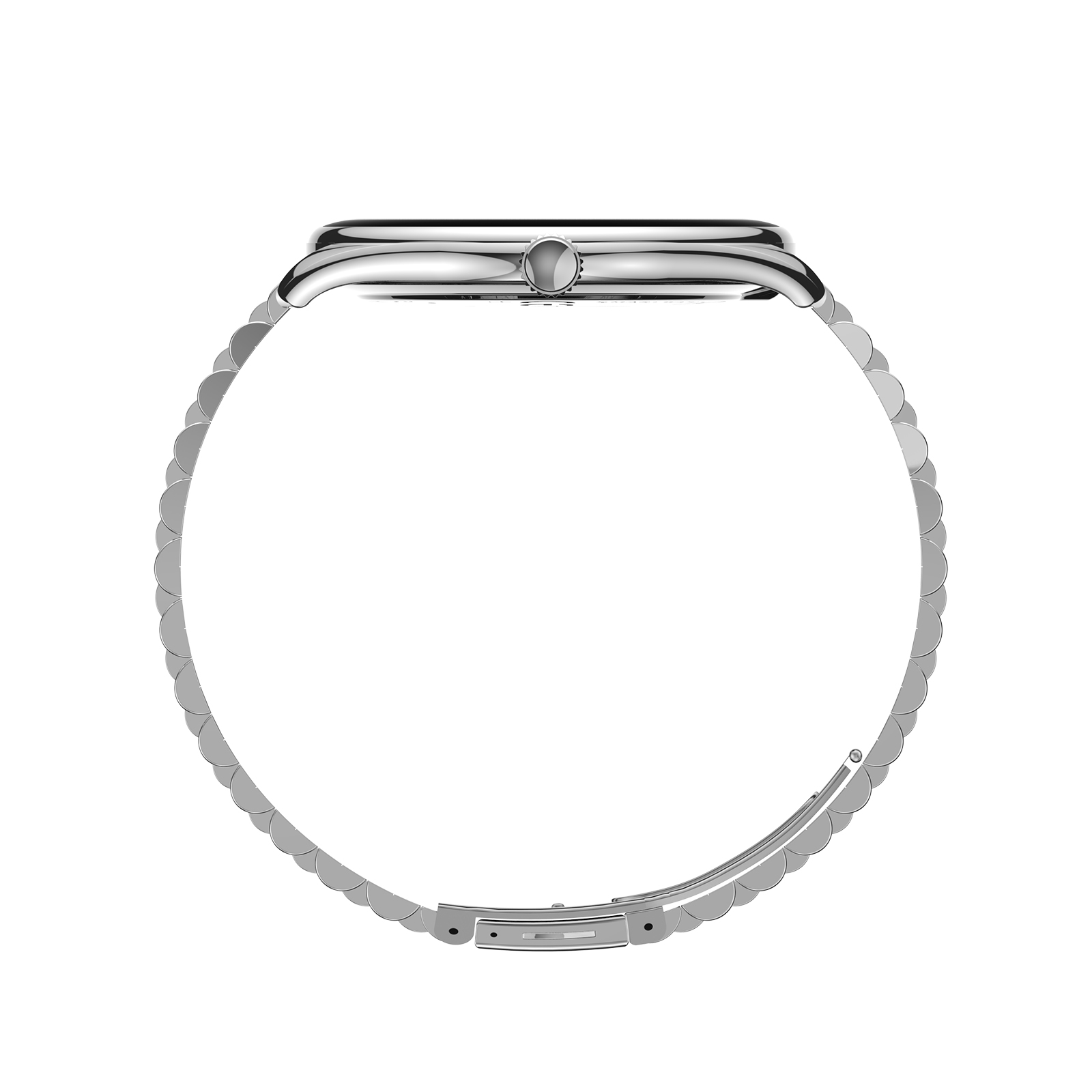 Luxury Round Women’s Smart Watch Stainless Steel Strap IP68 Waterproof Bluetooth Calling Mechanical Style