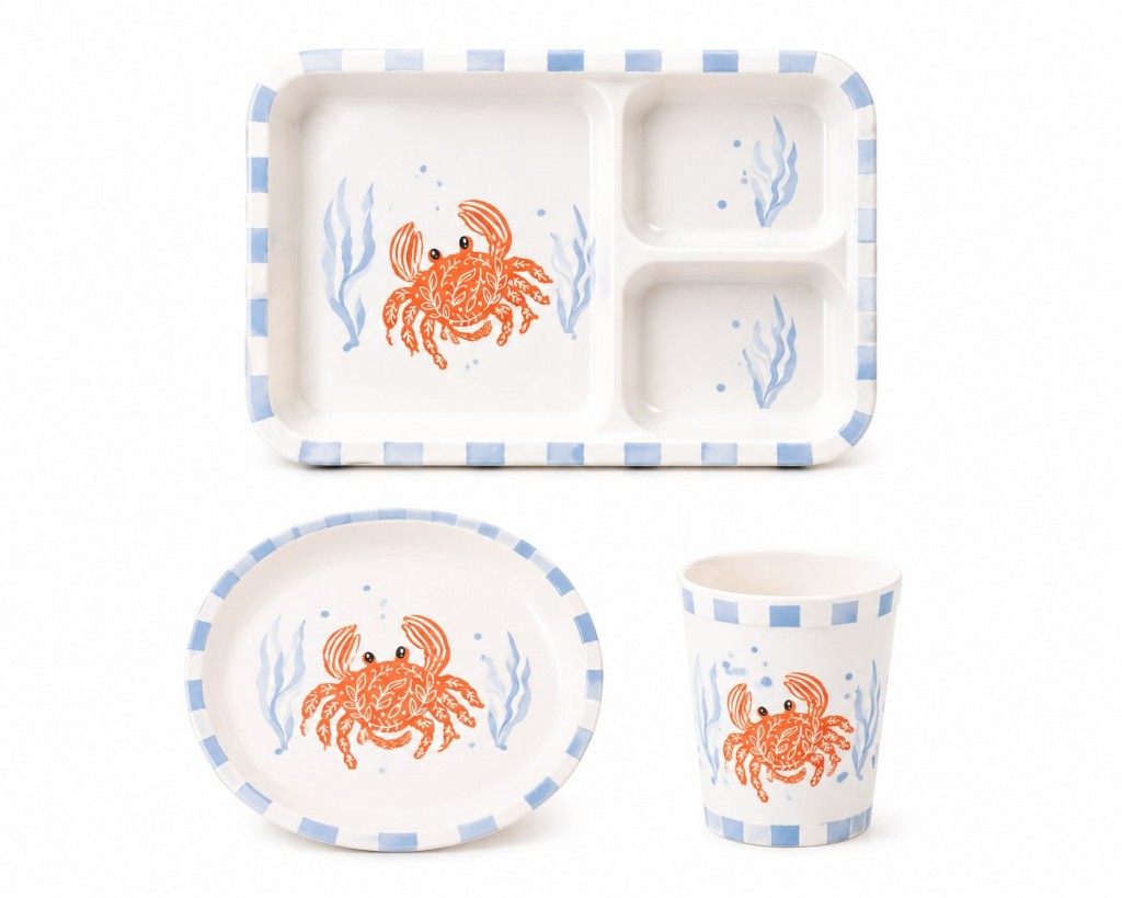 Coastal Melamine Dinnerware Wholesale Marine Life Plates