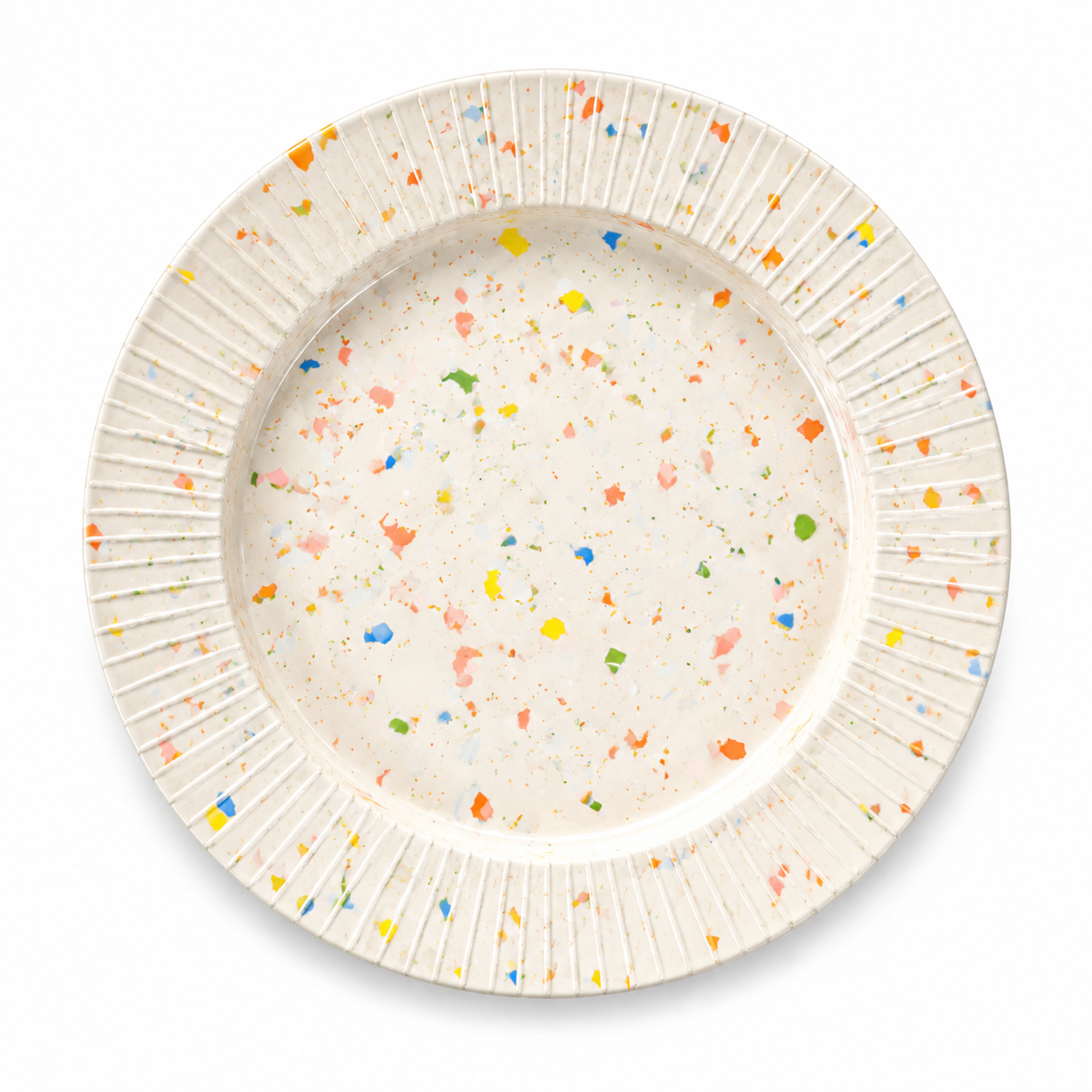Confetti Splash Melamine Kids Plates – Cute Birthday & Party