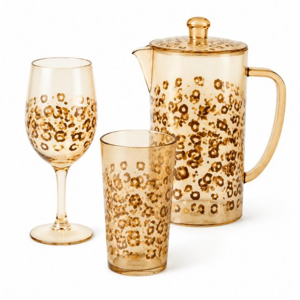 Leopard Print Acrylic Drinkware Collection – Amber Acrylic T