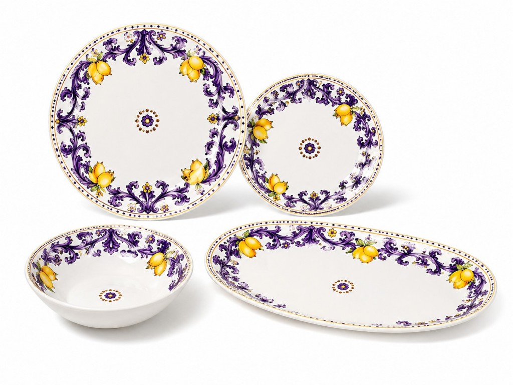 Mediterranean Melamine Dinnerware Collection with Italian Le