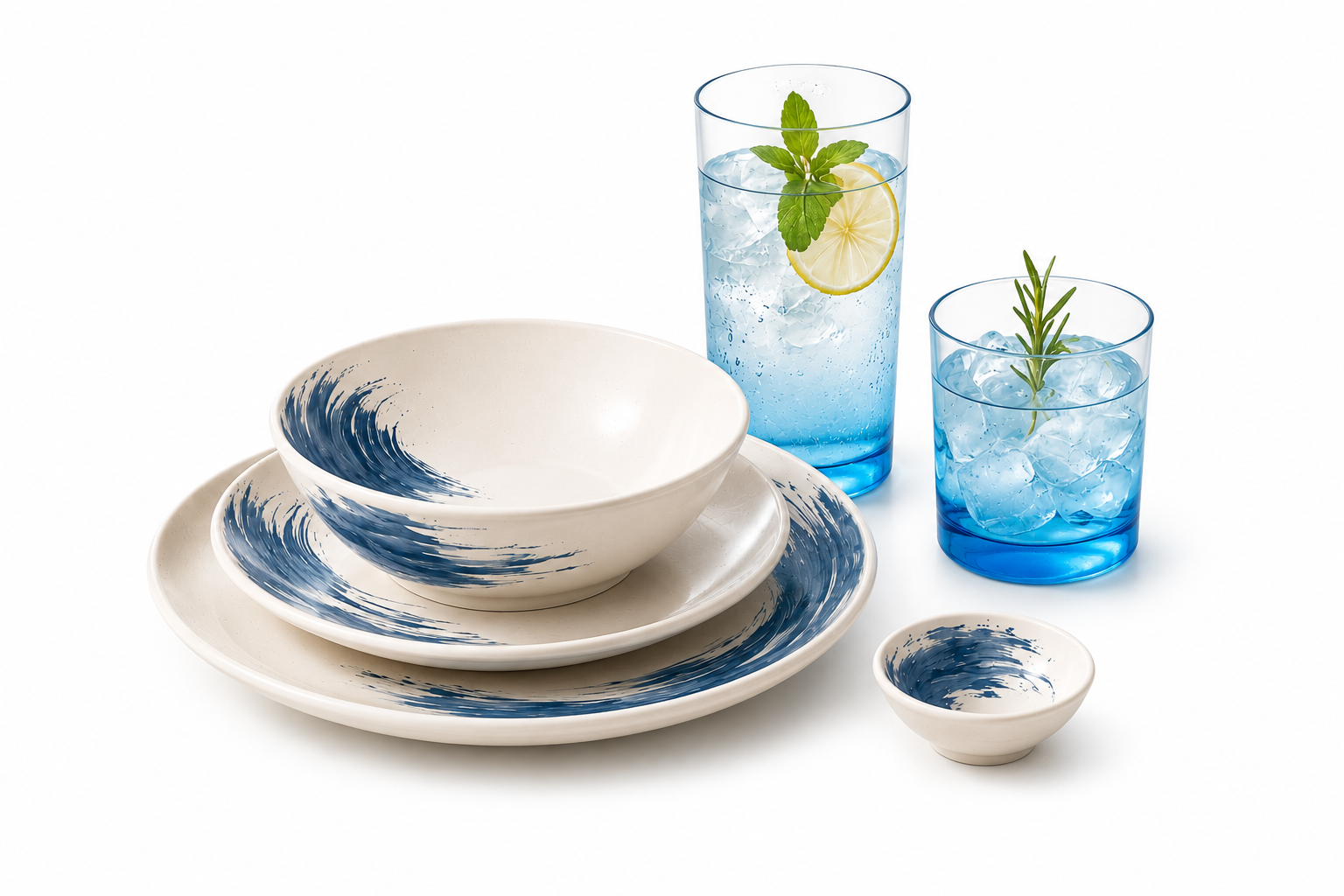 Ocean Swirl Restaurant Tableware Collection | Commercial Mel
