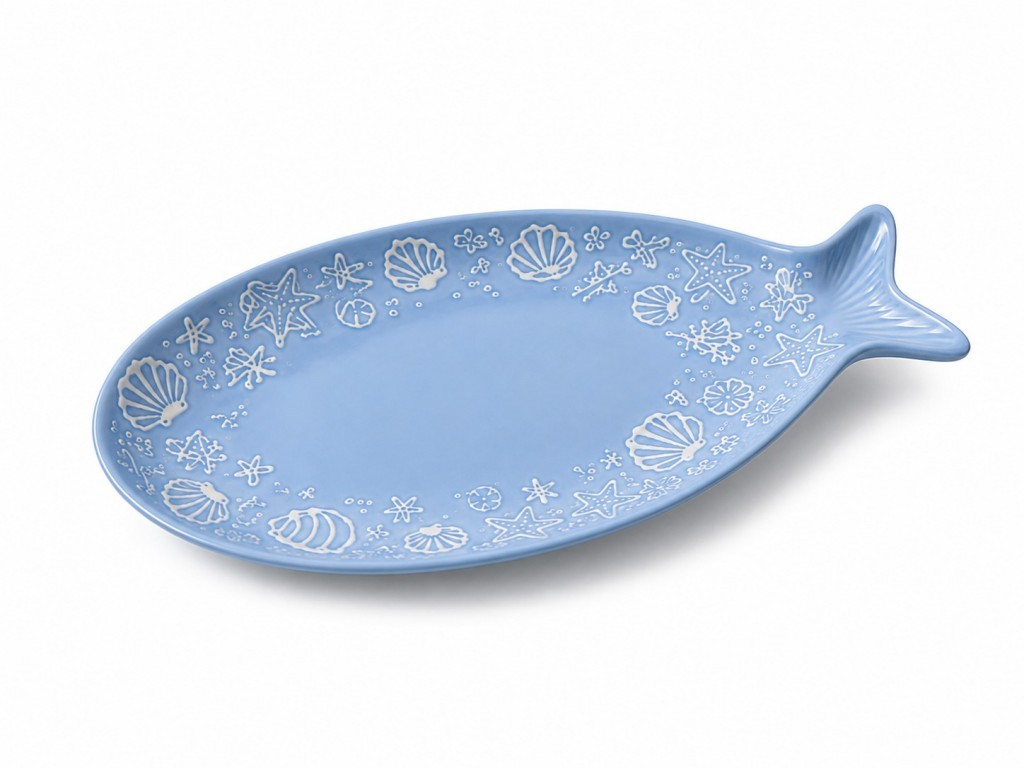 Wholesale Ocean Themed Melamine Dinner Plates – Fish Shape T