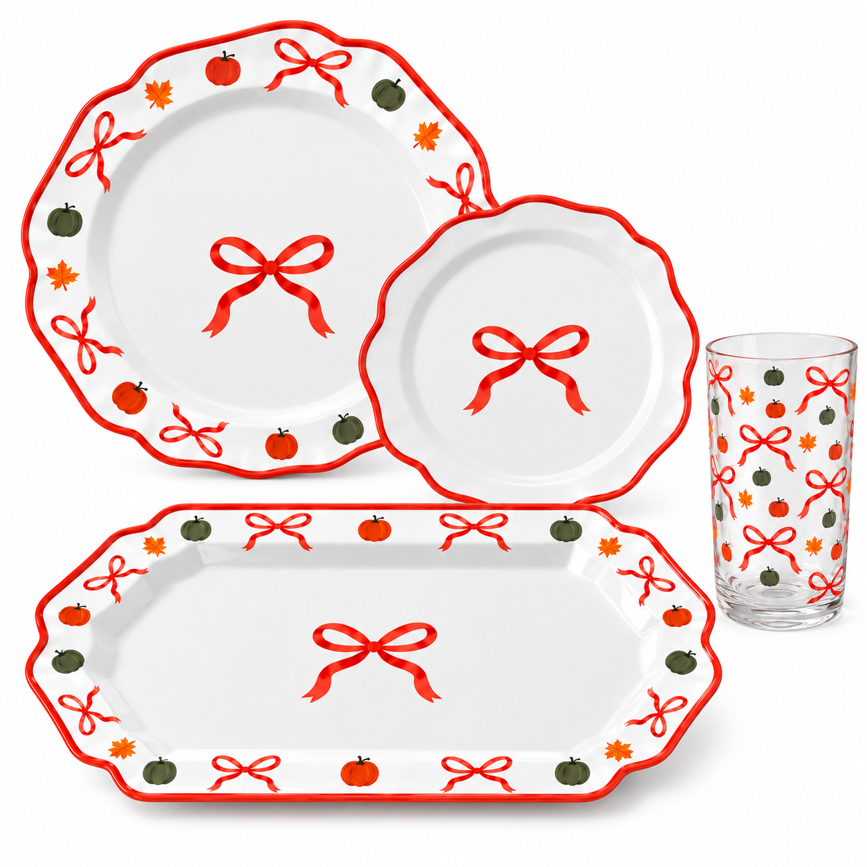 Wholesale Fall & Thanksgiving Melamine Dinnerware Set – Pump