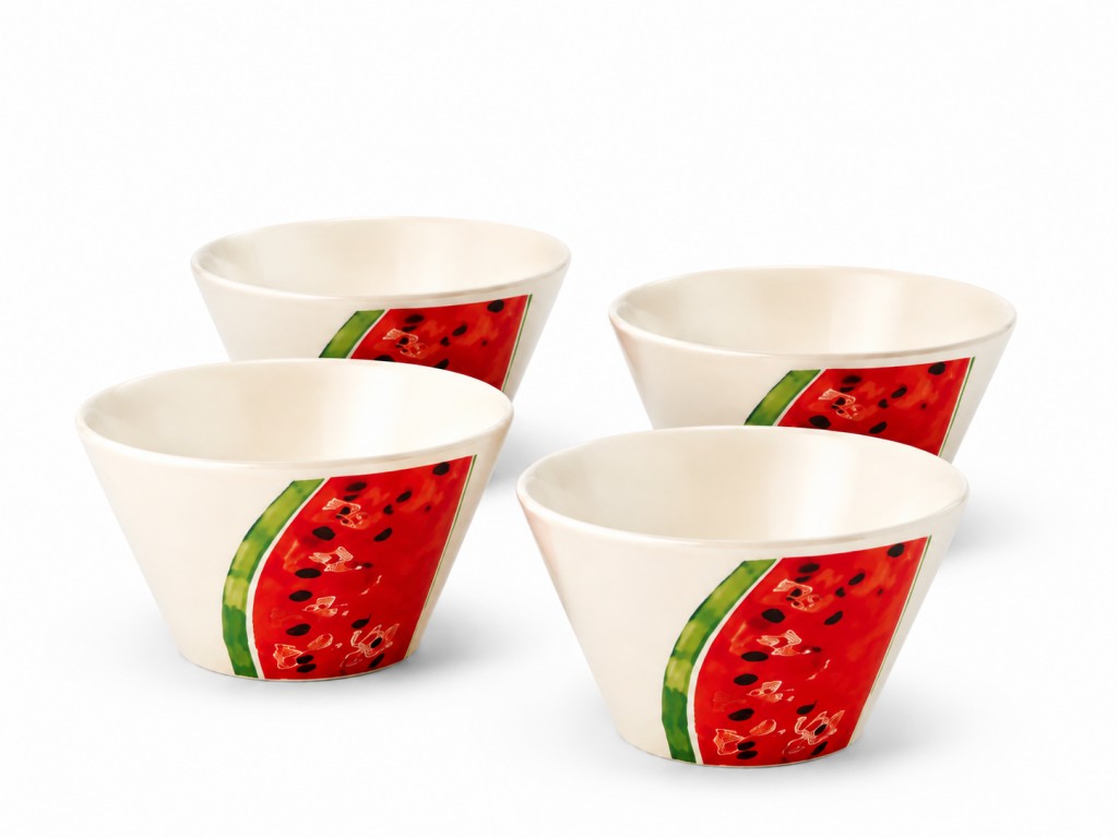 Watermelon Melamine Serving Bowl Set – BPA-Free & Shatter Re