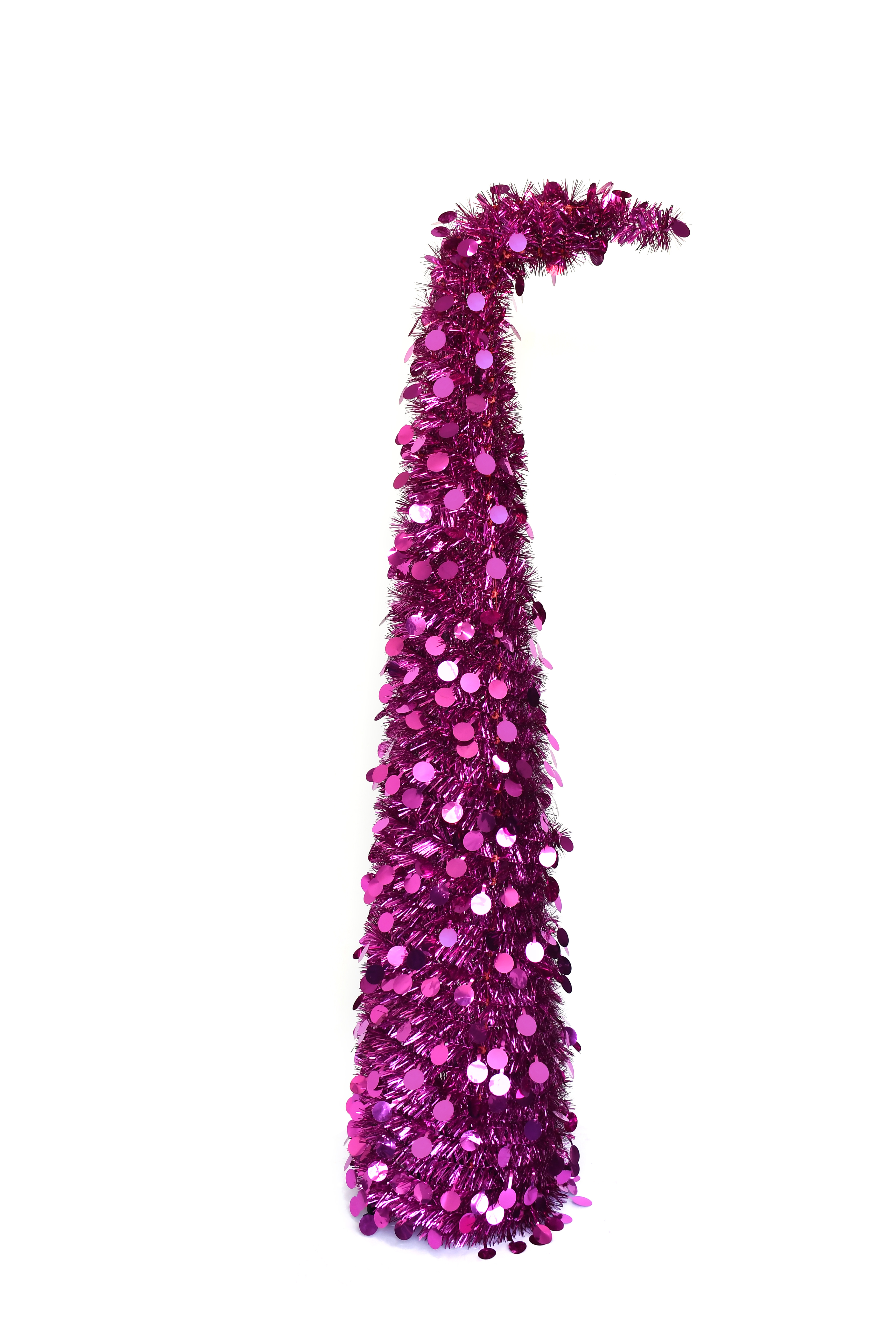 Rose Red Round Disc Crooked Neck Christmas Tree