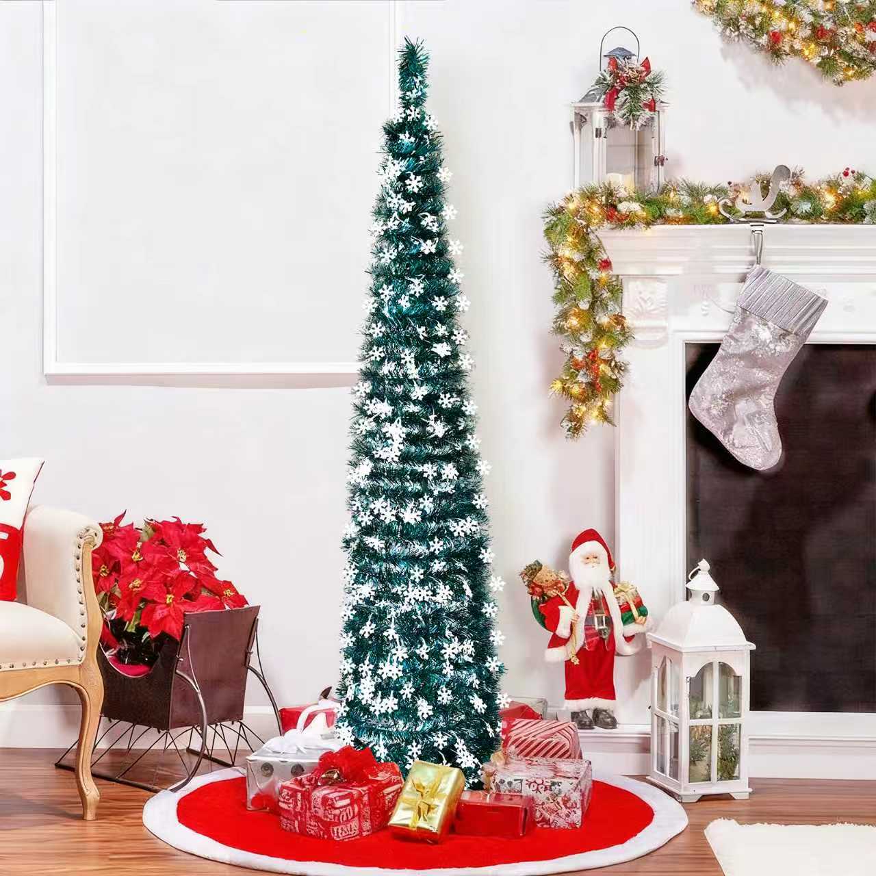 Pop Up Tinsel Christmas Tree Complete Guide丨Pop up tinsel Christmas tree丨yuqixmas.com