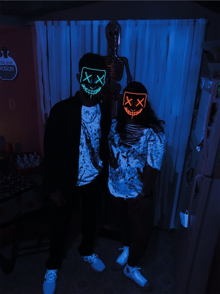 The Purge Style LED Light-Up Mask – Glowing EL Wir