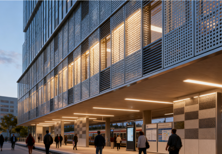 Adaptive Vent-Sound-Sun Panel System for Urban Envelope Builds