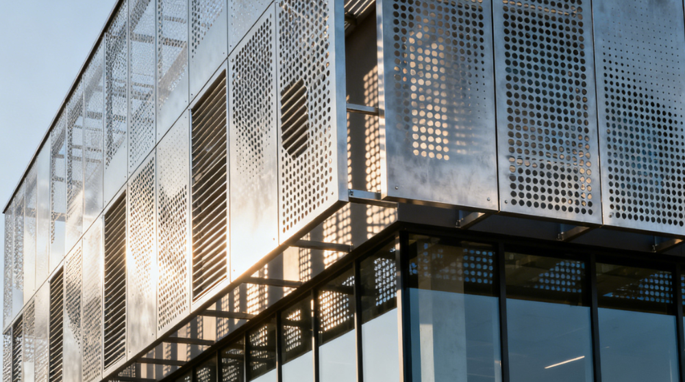 Advanced Perforated Sun Shading and Ventilation Panels for Exterior Wall Systems: Merging Technology and Design Excellence