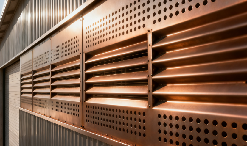 Advanced Ventilated Sheet Metal Facade Systems with Anti-Rust Coating for Agricultural Storage in Humid Environments