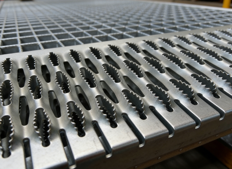 Anti Skid Safety Grating for Logistics Sorting Platforms Industrial Anti Slip Perforated Metal Flooring