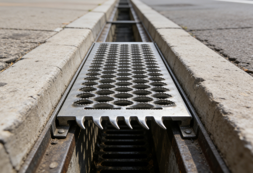 Anti Skid Serrated Safety Grating for Drainage Walkways