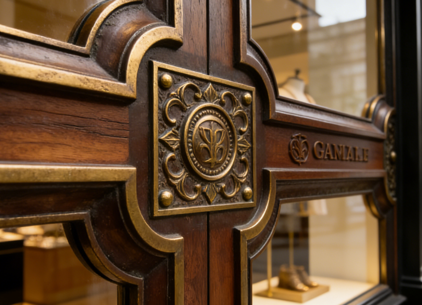 Antique Finish Decorative Panels for Boutique Storefronts – Classic Metal Cladding for Heritage Retail Design