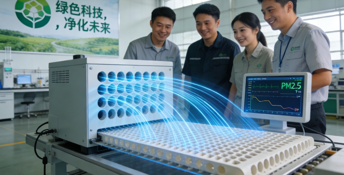 Biodegradable Punched Airflow Panel for Eco‑Purifiers | Green Filtration Innovation