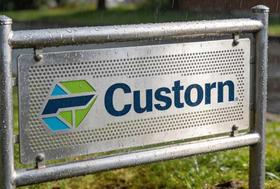 Custom-Branded Perforated Metal Signs for Outdoor Use — Engineered Visibility & Durability