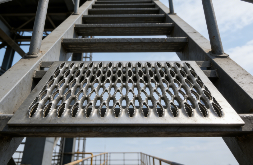 Custom Crocodile Mouth Anti Skid Grating for Steel Structure Flooring
