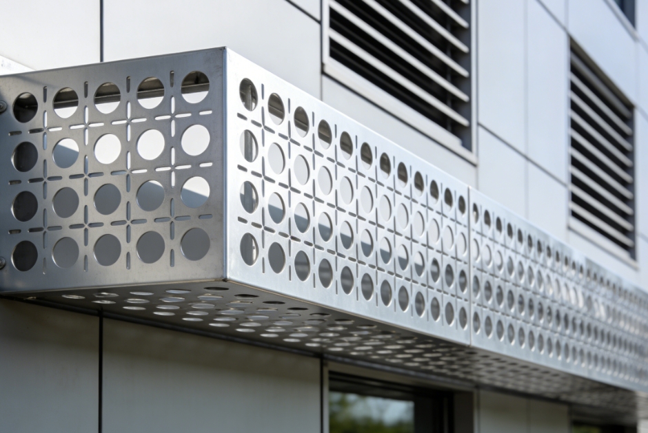 Decorative Perforated Aluminum Ventilation Facade Screen for Hot Climate Buildings