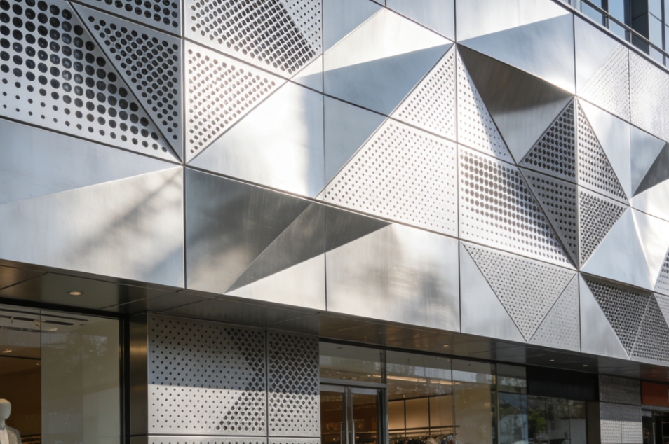 Decorative Perforated Aluminum Sunshade Screen Panel for Exterior Building Wall