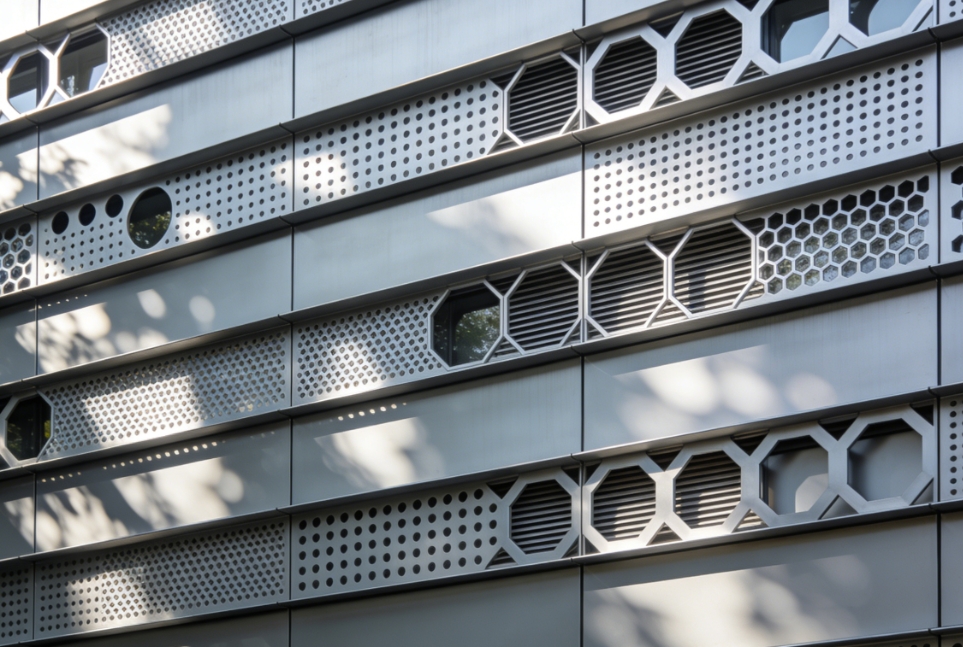 Decorative Perforated Aluminum Sunshade Screen Panel for Exterior Building Wall