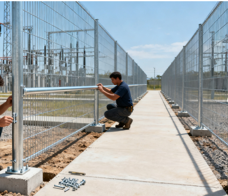 Design, Installation and Maintenance Guide for Substation Walkway Fences — Metal Guard Solutions