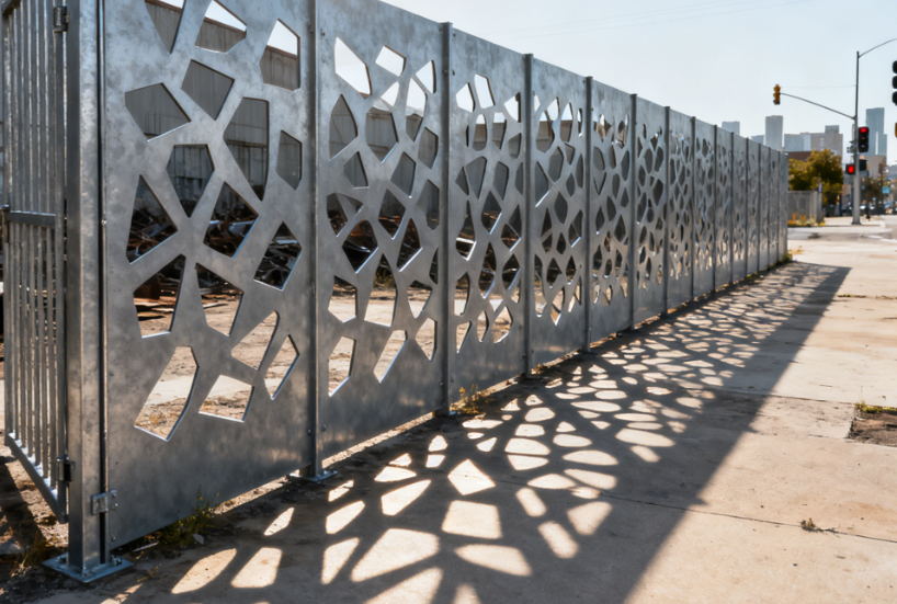 Durable Zinc‑Steel Fence Panels with Screw‑Type Fixings for Urban Boundary Renewal