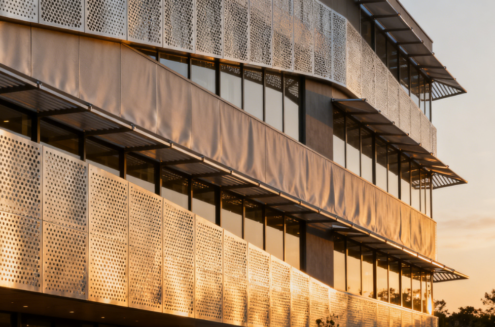 Elevating Efficiency: Passive Rooftop Equipment Covers with Metal Sunshade and Natural Vent Panels