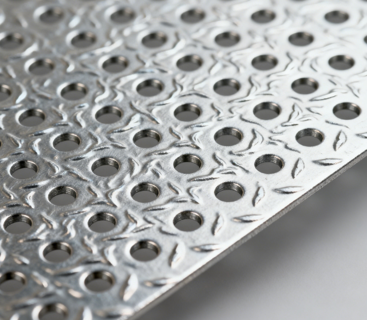 Embossed Perforated Mesh with Raised Teeth — Secure Grip for Industrial Safety & Drainage