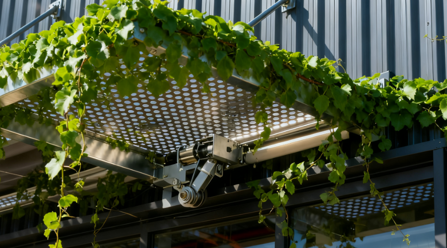 Enhancing Eave Functionality with Vertically Aligned Perforated Metal Cladding