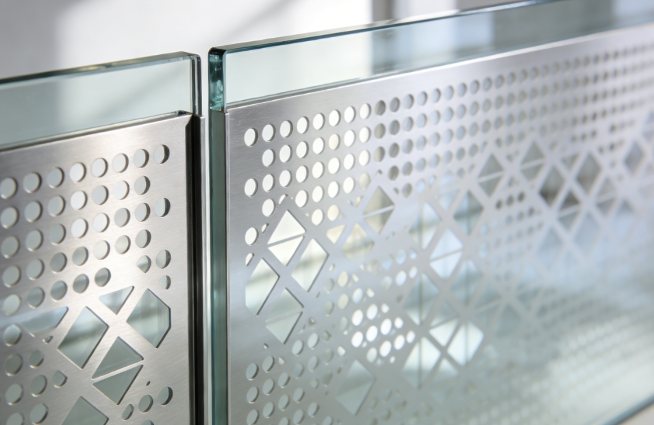 Extra‑Thin Punched Screens for Glass Panel Backing – Transparency, Comfort & Acoustic Control
