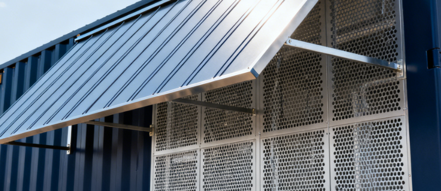 Heat-Mitigating Metal Sunshade and Micro-Vent Wall Panels for Sealed Rooms: Advanced Thermal Regulation and Passive Airflow Integration