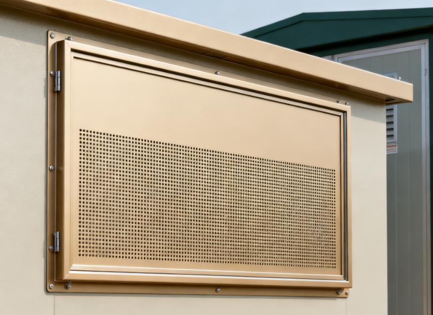 Integrated Metal Sunshade and Filtered Vent Systems for Minimal-Maintenance Technician Structures