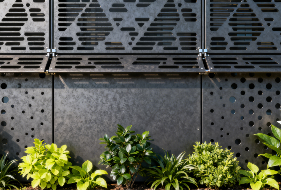Low-Interaction Structural Facade Using Metal Sunshade and Semi-Sealed Panels for Research and Healthcare Facilities