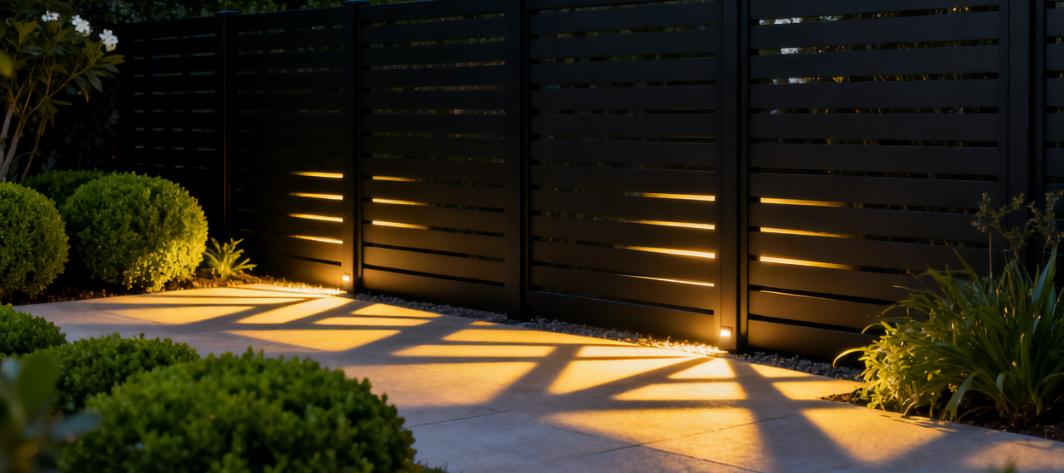 Metal Garden Fence with Tempered Glass Infill Panels: A Modern, Durable Choice for Elegant Outdoor Spaces