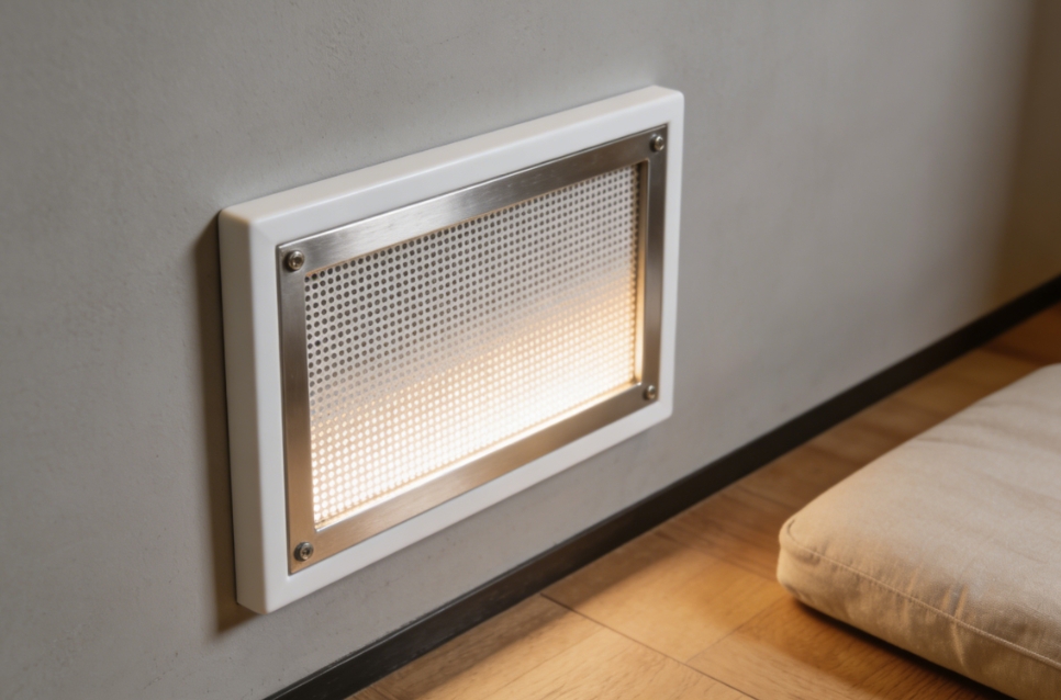 Noise-Reducing Airflow Panel for Meditation Rooms | Silent Design for Quiet Ventilation
