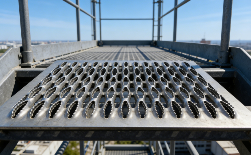 Outdoor Galvanized Crocodile Mouth Anti Slip Safety Grating Heavy Duty Platform Metal Panel