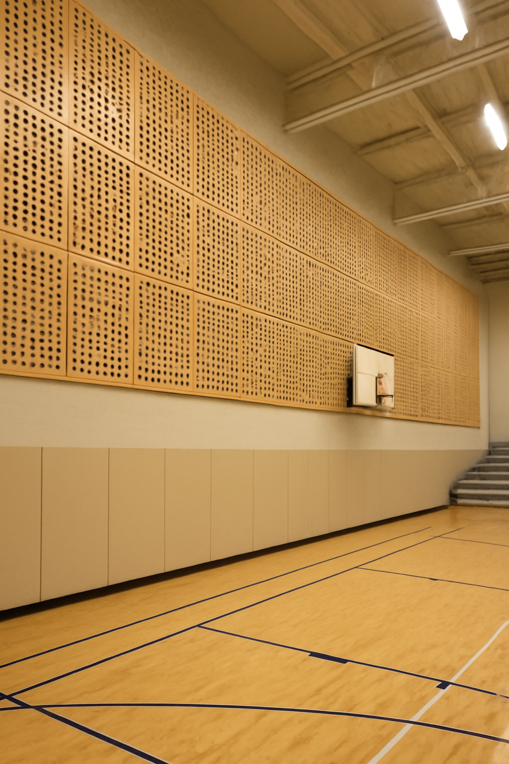 Perforated Acoustic Panels for Noise Control in Lecture Halls