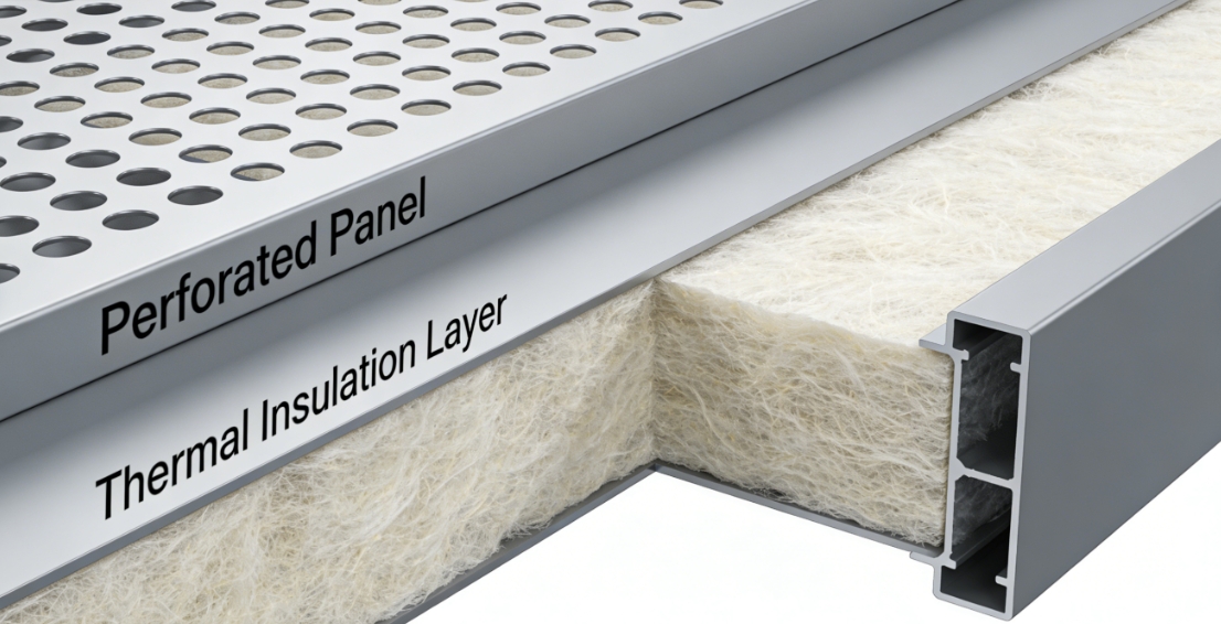 Perforated Panels for Facade Design with Weather-Resistant Coatings