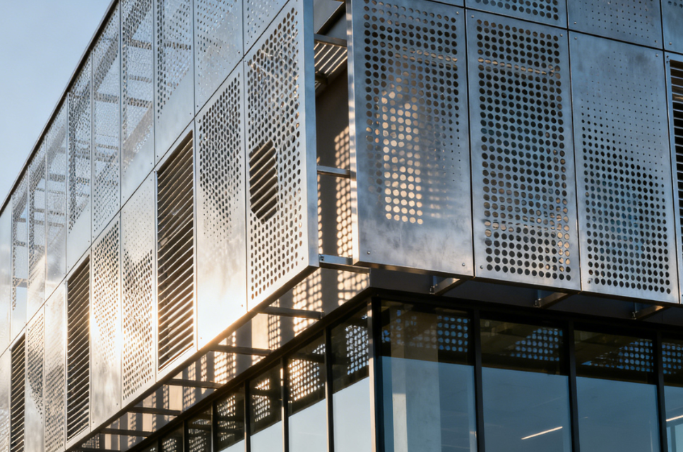 Perforated Sun Shading and Ventilation Panels with Custom Pattern for Architecture: A New Dimension in Design and Functionality