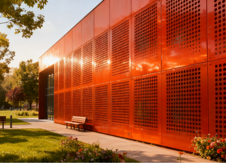 Powder-coated Sunshade Systems for Outdoor Applications