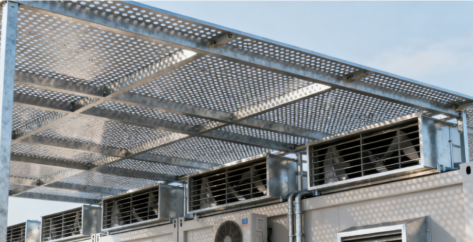 Rooftop Equipment Protection Reinvented: Metal Sunshade and Natural Vent Panels for Sustainable Cooling