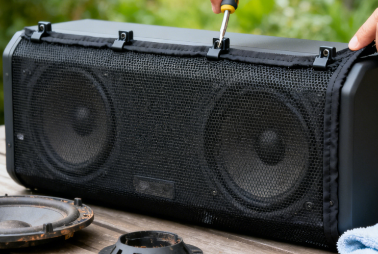 Smart Audio, Smarter Protection: Weather-Adaptive Acoustic Grilles for Intelligent Outdoor Systems